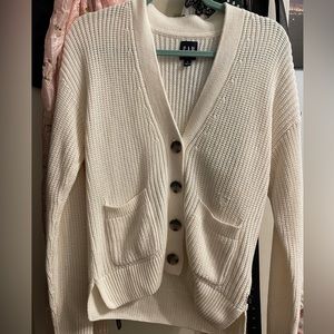 White sweater from Gap